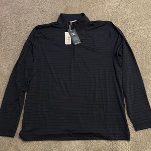 CUTTER & BUCK (XL)Navy and Black-Quarter Zip